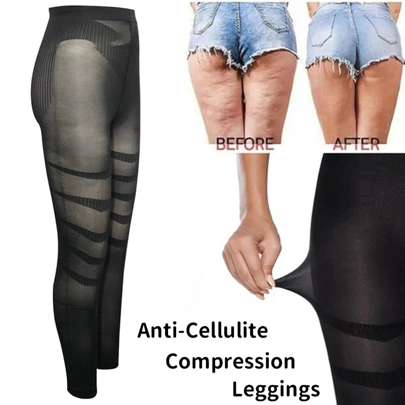 Anti Cellulite Compression Leggings Leg Shapewear Body Shaper Women Slimming Sheath Thigh Sculpting Slimmer Waist Trainer Pants