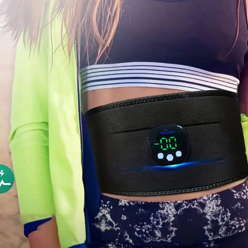 Portable USB Waist & Body Massager Shaping Belt — Electric Trainer for Arms, Hips & Legs — 106.7 x 18.5 cm (42 x 7.3 in)
